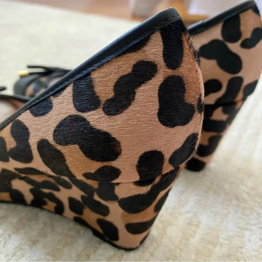 NWT Kate Spade Kacey leopard wedges